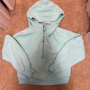 Teal Women’s Lulu Quarter Zip Scuba Hoodie